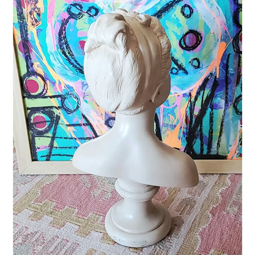 Alexander Backer Chalkware Bust Lady